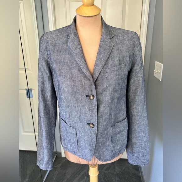 Gap Linen Cotton Blend Preppy Blazer - Picture 1 of 10